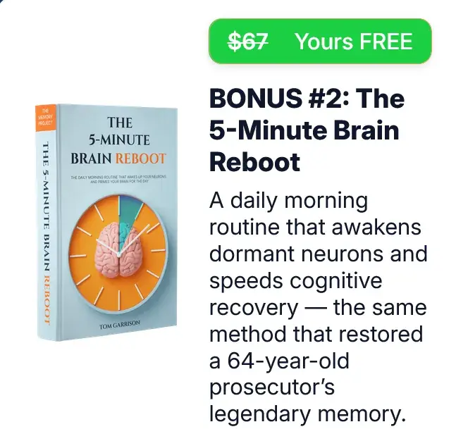 The 5-Minute Brain Reboot free bonus ebook by Tom Garrison